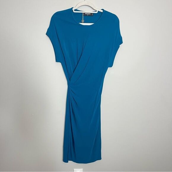 DSQUARED2 Jade side twist mini dress NWT XS $1148 MSRP - Picture 2 of 14